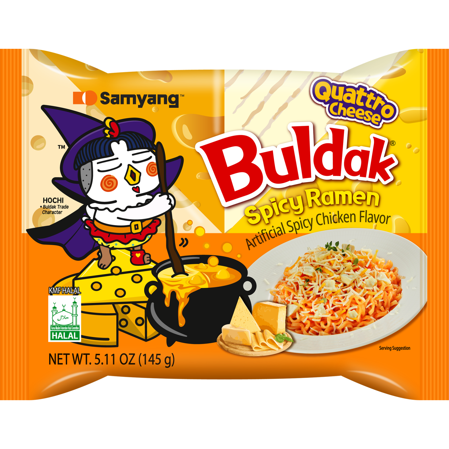 Buldak Ramen Quattro Cheese 5.11 OZ(145g)