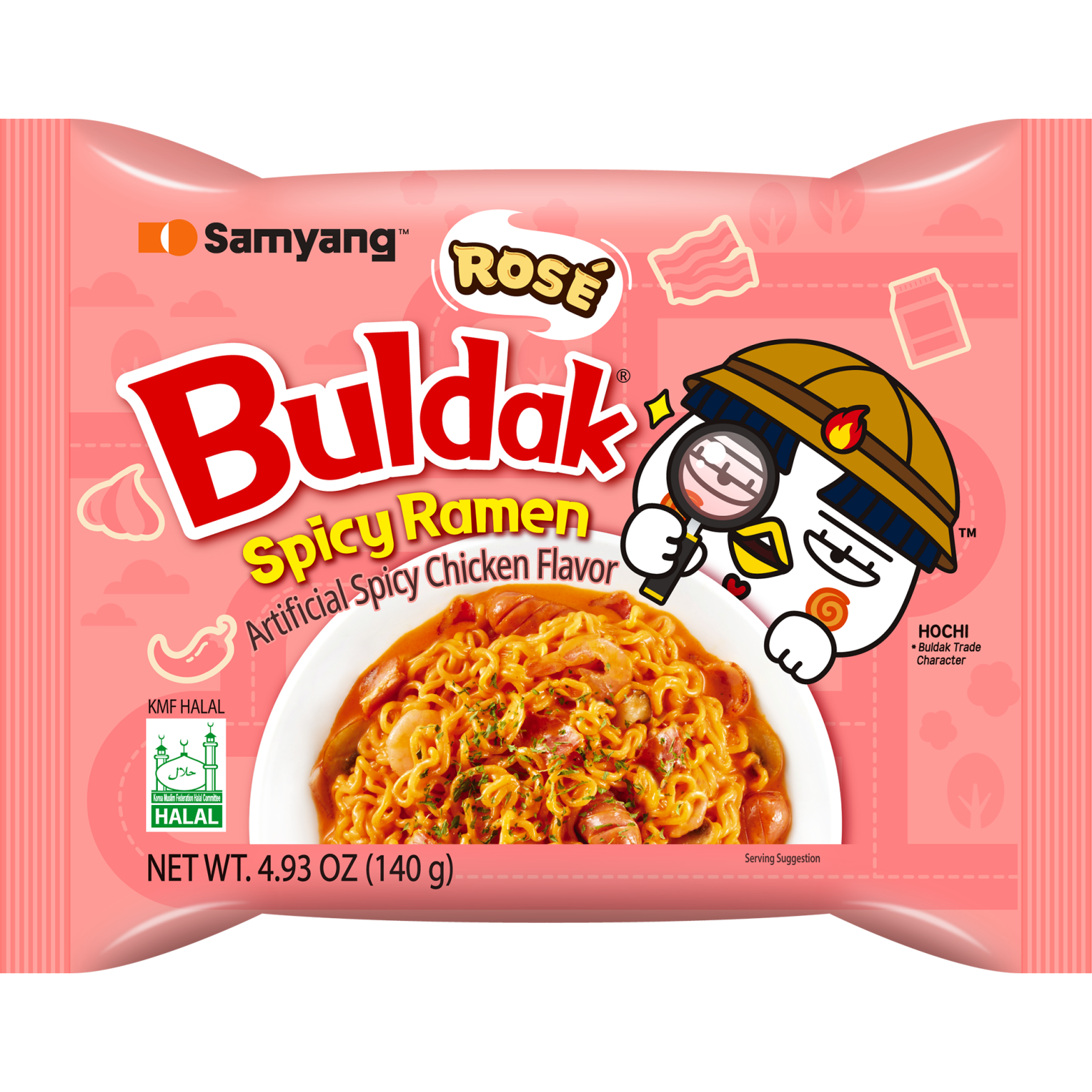 Buldak Ramen Rose 4.93 OZ (140g)
