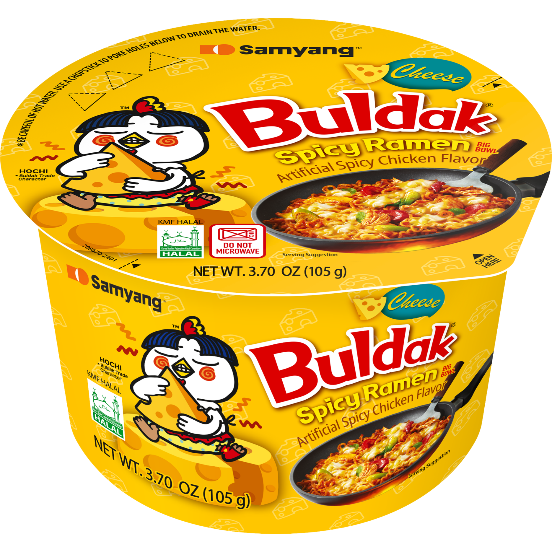 Buldak Ramen Cheese Big Bowl 3.70 OZ (105g)