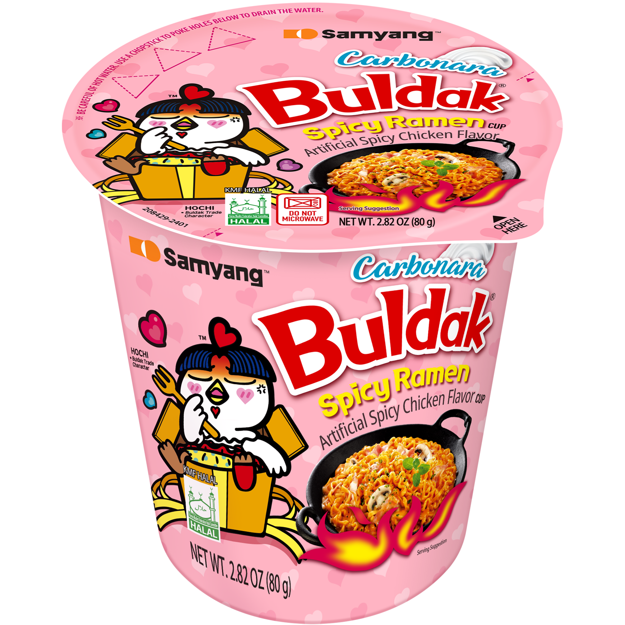 Buldak Ramen Carbonara Cup 2.82 OZ (80g)
